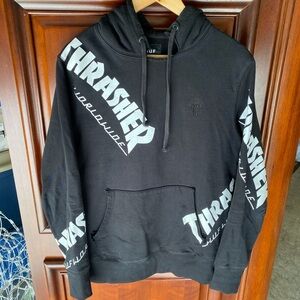 Huff x Thrasher All Over Print pull over hoodie